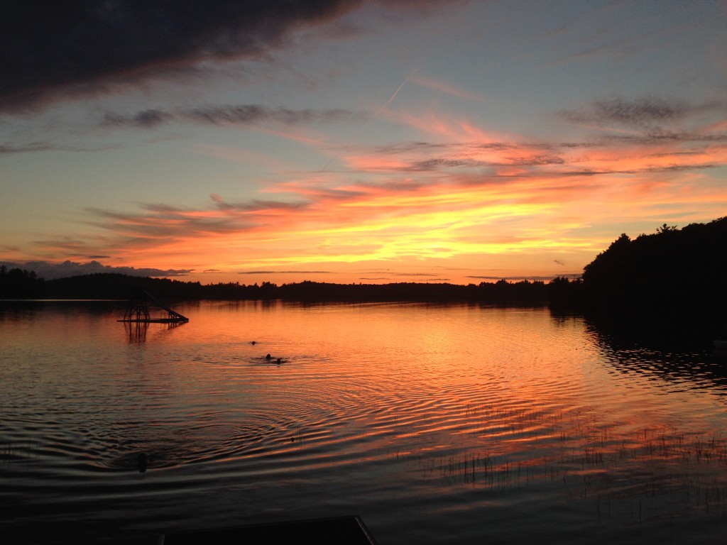 dublin lake sunset